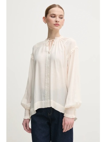 μπλουζάκι mos mosh χρώμα μπεζ, 168140 100% βισκόζη