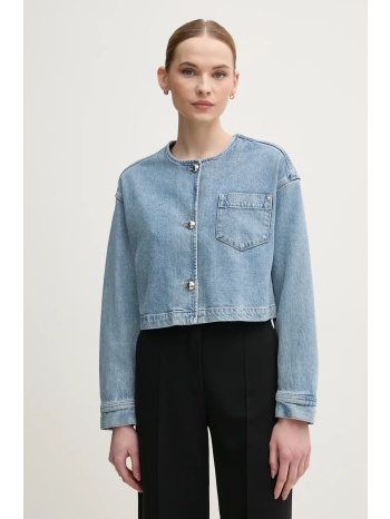 τζιν μπουφάν oui χρώμα μπλε, 91791 69% lyocell, 30%