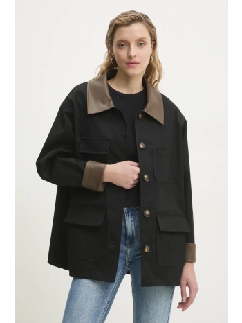 μπουφάν answear lab χρώμα μαύρο κύριο υλικό 95%