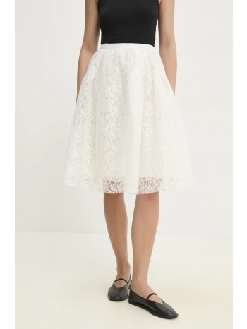 φούστα answear lab χρώμα άσπρο 100% πολυεστέρας