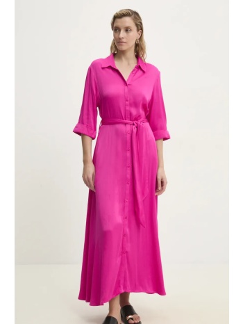 φόρεμα answear lab χρώμα ροζ 100% βισκόζη