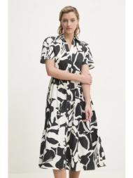 βαμβακερό φόρεμα answear lab χρώμα: μαύρο 100% βαμβάκι