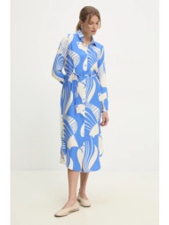 φόρεμα answear lab χρώμα: μπλε 83% βισκόζη, 17% πολυαμίδιο