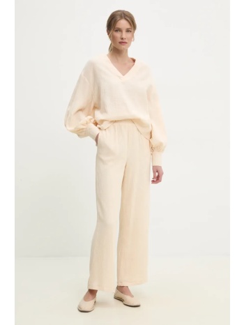 σετ βαμβακερό answear lab γυναικεία, χρώμα μπεζ 100%