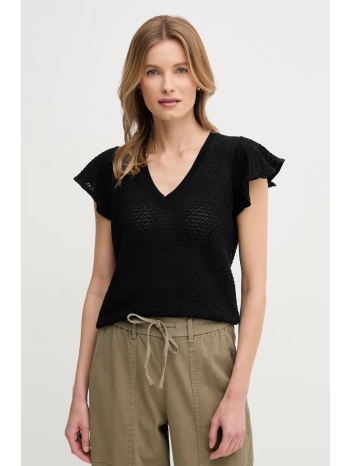 βαμβακερό πουλόβερ mos mosh γυναικείο, χρώμα μαύρο, 168800