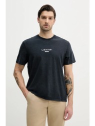 βαμβακερό μπλουζάκι calvin klein jeans ανδρικό, χρώμα: ναυτικό μπλε, lv04rb824g 100% βαμβάκι