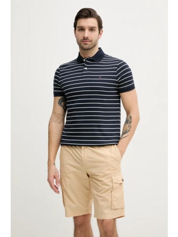 βαμβακερό μπλουζάκι πόλο tommy hilfiger ανδρικό, χρώμα