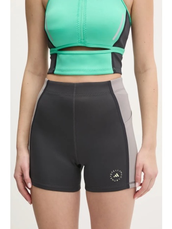 σορτς adidas by stella mccartney χρώμα γκρι, jg1057 υλικό