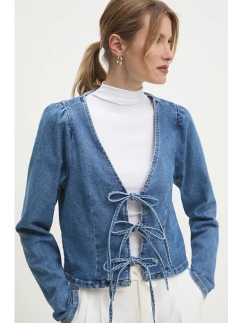 τζιν μπουφάν answear lab χρώμα μπλε 70% βαμβάκι, 28%