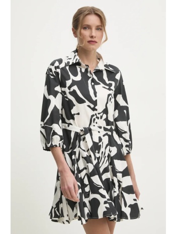 βαμβακερό φόρεμα answear lab χρώμα μαύρο 100% βαμβάκι