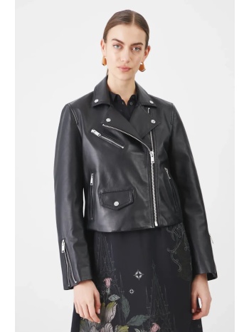 δερμάτινο μπουφάν biker medicine χρώμα μαύρο κύριο υλικό