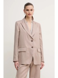 blazer με μείγμα λινών ...