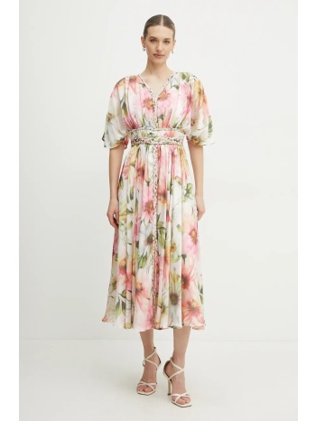 φόρεμα guess lucie χρώμα ροζ, w5pk1z whhf0 κύριο υλικό