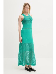 φόρεμα moschino jeans χρώμα: πράσινο, 0481 3701 75% βαμβάκι, 25% πολυαμίδιο