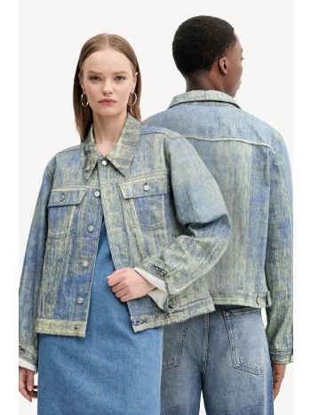 μπουφάν camperlab χρώμα μπλε, au00021.002 100% οργανικό