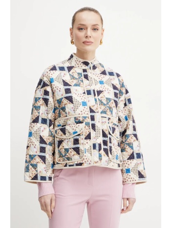 βαμβακερό μπουφάν weekend max mara χρώμα πολύχρωμο