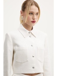 σακάκι hugo χρώμα: μπεζ, 50538133 κύριο υλικό: 64% βαμβάκι, 26% πολυεστέρας, 5% άλλα ύλη, 4% πολυακρ