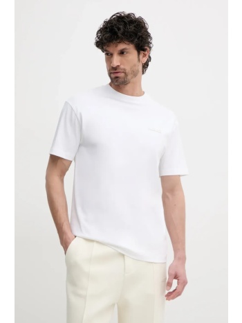 βαμβακερό μπλουζάκι mackage ανδρικό, χρώμα άσπρο, tee.r