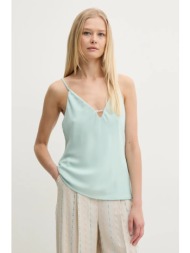 μπλουζάκι guess caroline χρώμα: τιρκουάζ, w5gh58 wgld2 100% πολυεστέρας