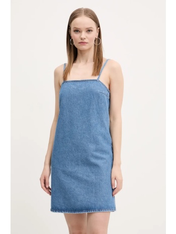 βαμβακερό φόρεμα hugo blue χρώμα μπλε, 50540560 100%