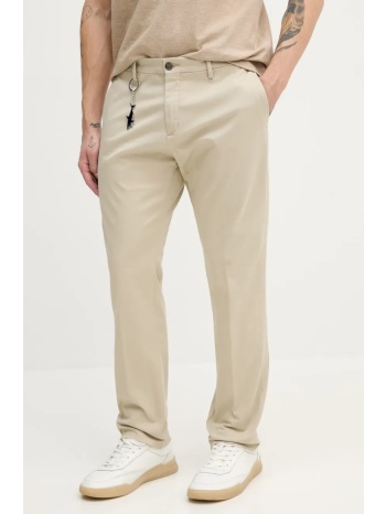 παντελόνι paul&shark χρώμα μπεζ, c0p4011 97% βαμβάκι, 3%