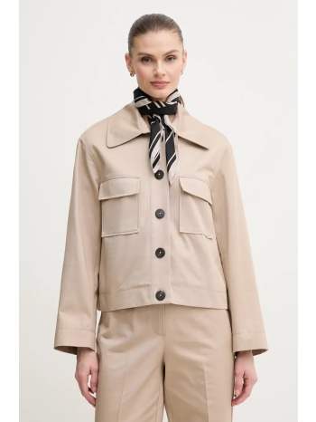 βαμβακερό μπουφάν pedro del hierro χρώμα μπεζ, 6759164