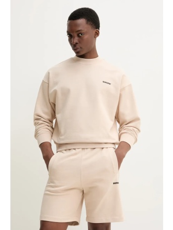 βαμβακερή μπλούζα barrow χρώμα μπεζ, s5bwuasw080 100%