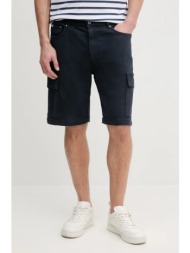 σορτς pepe jeans gymdigo five pockets cargo short χρώμα: ναυτικό μπλε, pm801177 68% βαμβάκι, 28% πολ
