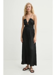 φόρεμα sessun χρώμα: μαύρο, 25205009 100% πολυεστέρας