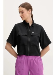 πουκάμισο columbia elevated view utility χρώμα: μαύρο, 2118731 100% πολυεστέρας