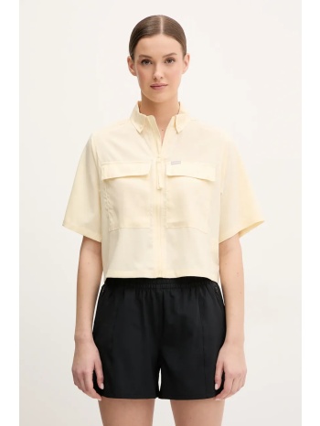 πουκάμισο columbia elevated view utility χρώμα κίτρινο