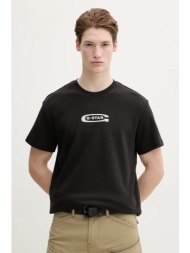 βαμβακερό μπλουζάκι g-star raw ανδρικό, χρώμα: μαύρο, d25967-c812 100% βαμβάκι