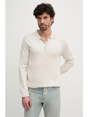 πουλόβερ lindbergh χρώμα μπεζ, 30-800144 80% βισκόζη, 20%