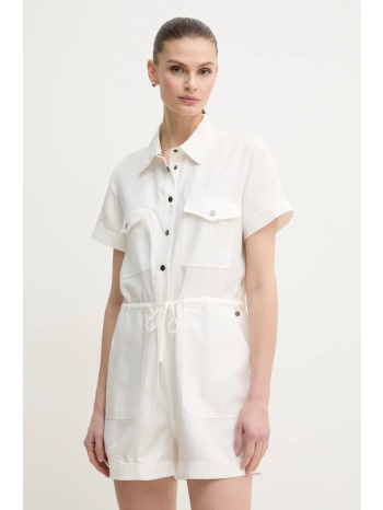 ολόσωμη φόρμα pepe jeans edmee χρώμα μπεζ, pl230511 100%