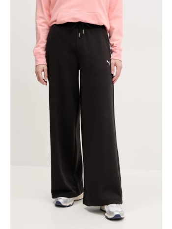 παντελόνι φόρμας puma χρώμα μαύρο, 629754 κύριο υλικό 68%