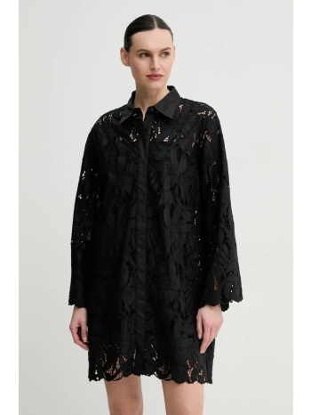 βαμβακερό φόρεμα isabelle blanche χρώμα μαύρο