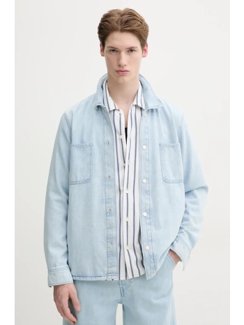 πουκάμισο marc o`polo χρώμα μπλε, 5000005865 78% βαμβάκι