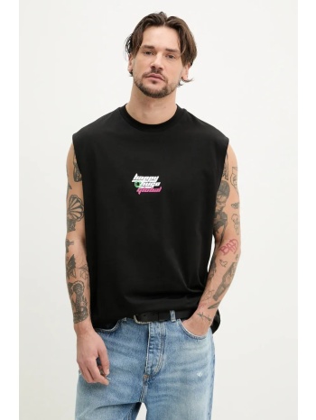 βαμβακερό μπλουζάκι hugo blue χρώμα μαύρο, 50536121 100%