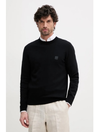 πουλόβερ με προσθήκη μαλλιού boss orange ανδρικό, χρώμα