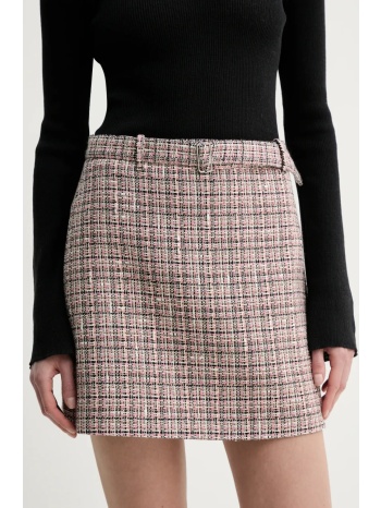 φούστα theory χρώμα ροζ, p0104301 κύριο υλικό 64%