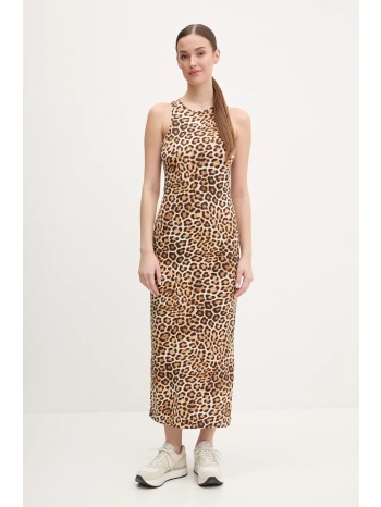 φόρεμα puma χρώμα καφέ, 632339 95% βαμβάκι, 5% ελαστάν