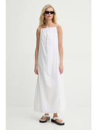 βαμβακερό φόρεμα by malene birger elizabeth χρώμα: άσπρο, 103266 100% οργανικό βαμβάκι