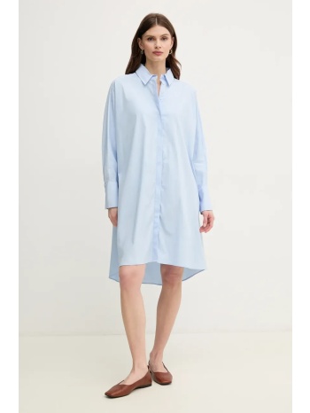 φόρεμα mos mosh χρώμα μπλε, 168500 78% βαμβάκι, 20%