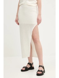 βαμβακερή φούστα abercrombie & fitch χρώμα: μπεζ, ki143-5055 κύριο υλικό: 100% βαμβάκι
φόδρα: 95% πο