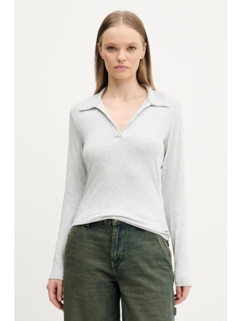 μακρυμάνικο abercrombie & fitch χρώμα γκρι, ki139-5208 62%