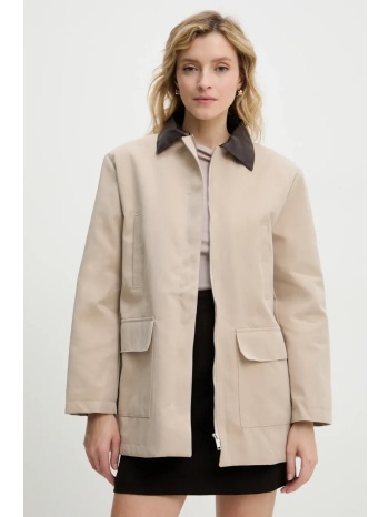 μπουφάν answear lab χρώμα μπεζ κύριο υλικό 50% βαμβάκι