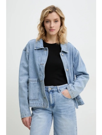 τζιν μπουφάν answear lab χρώμα μπλε 68% βαμβάκι, 18%