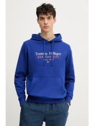βαμβακερή μπλούζα tommy hilfiger χρώμα: μπλε, με κουκούλα, mw0mw38672 κύριο υλικό: 100% βαμβάκι
φόδρ