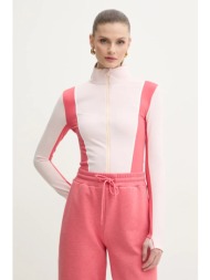 μπλούζα boss χρώμα: ροζ, 50540215 69% ανακυκλωμένο πολυαμίδιο, 31% ελαστάν