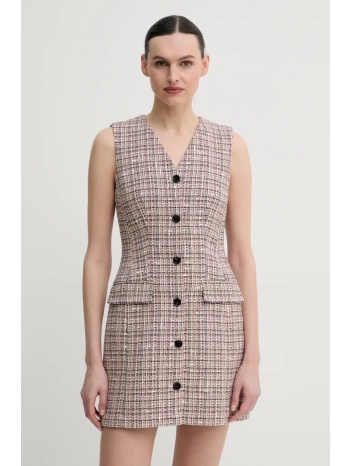 φόρεμα theory χρώμα ροζ, p0104609 κύριο υλικό 64%